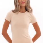 Футболка из хлопка 25073 beige