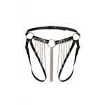 Гартеры-трусики с цепями Xena black