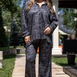 Костюм из микрофибры с принтом Magnetic RY1+E13-P154