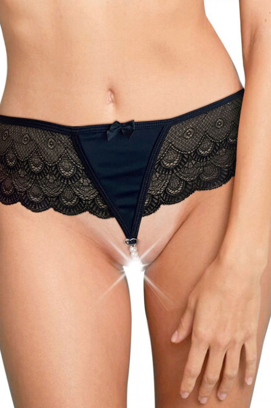 Кружевные трусики с жемчугом Lina