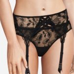 Пояс для чулок с кружевом 07D9 noir