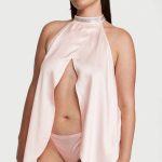 Сатиновая сорочка со стразами 772702087